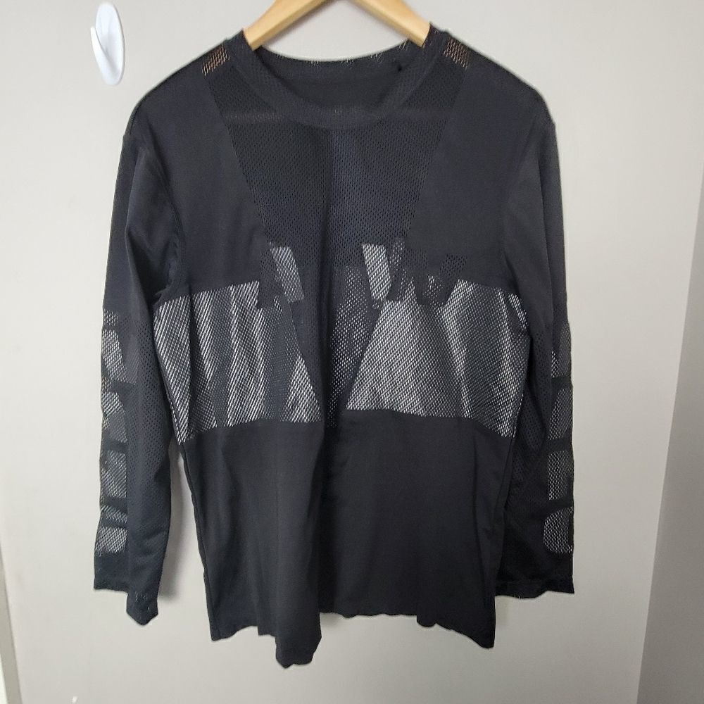 Alexander Wang X H&M Mesh Long Sleeve Tee Black Small
